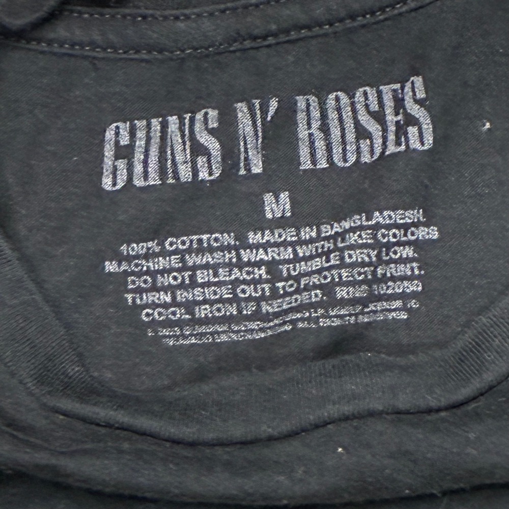 Guns N' Roses Appetite for Destruction T-Shirt Men's M Black Skull Cross Tee - Picture 5 of 7